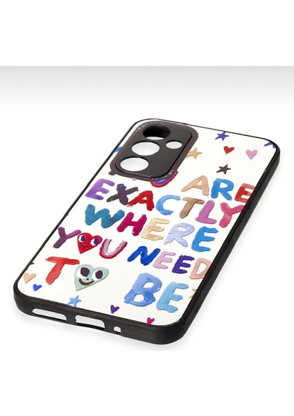 Samsung Galaxy M34 Kılıf Aynalı Desenli Casetify Renkli 3D Yazılı Resimli Figür Emoji Mirror Reflect modelleri