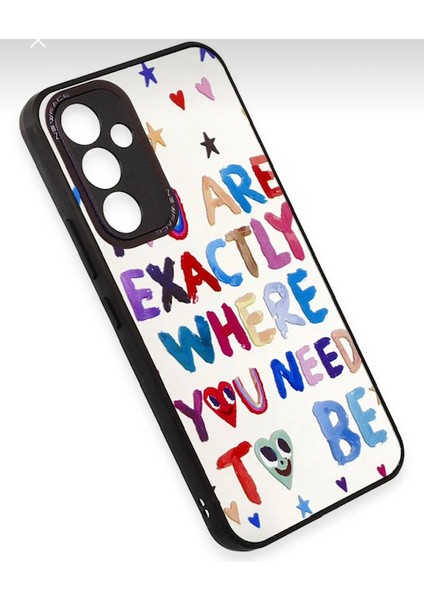 Samsung Galaxy M34 Kılıf Aynalı Desenli Casetify Renkli 3D Yazılı Resimli Figür Emoji Mirror Reflect fırsatları