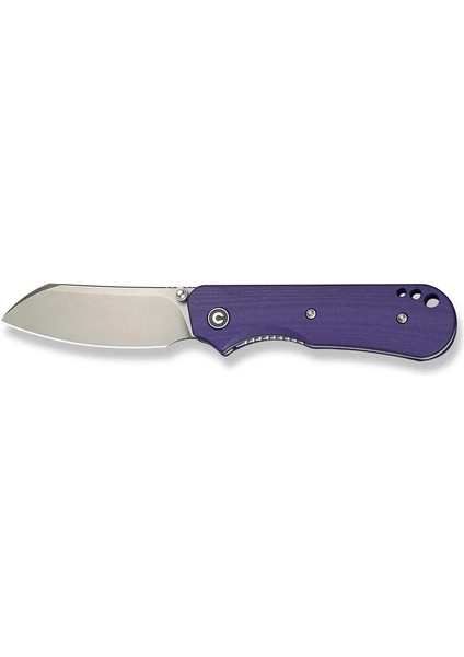 Crabby Thumb Stud Knife Purple G10 Handle Çakı