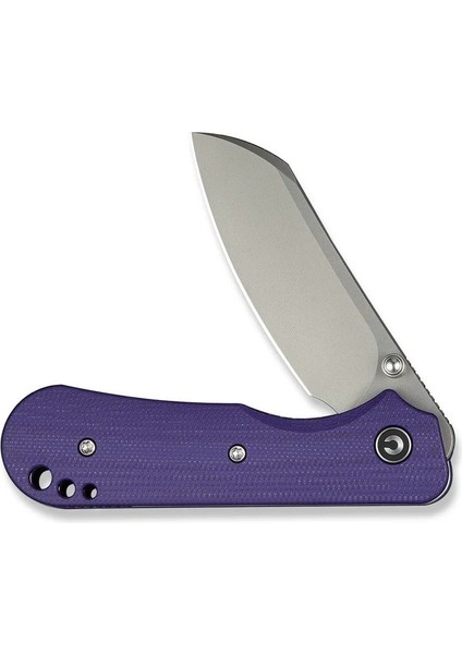 Crabby Thumb Stud Knife Purple G10 Handle Çakı fırsatları