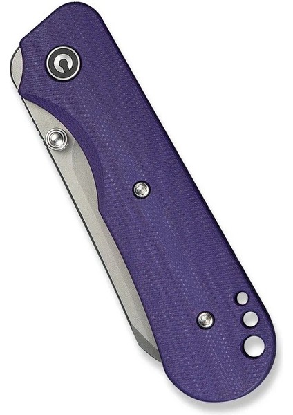 Crabby Thumb Stud Knife Purple G10 Handle Çakı indirimleri