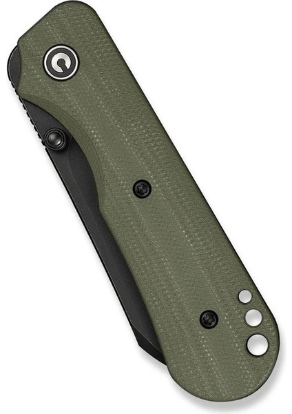 Crabby Thumb Stud Knife Od Green G10 Black Blade Handle Çakı indirimleri