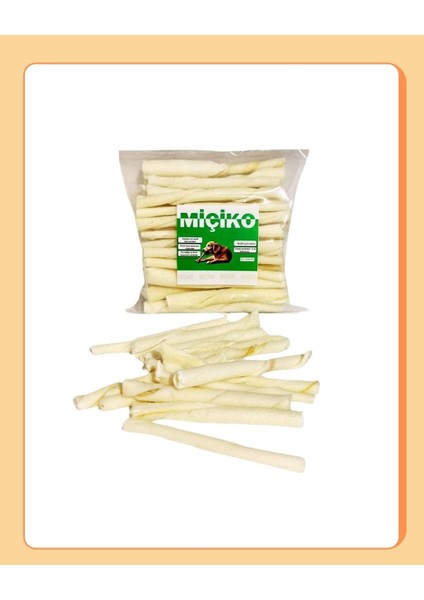 50LI Sütlü Burgu Ödül Çubuğu ve Çiğneme Kemiği 8-10Cm fiyatları