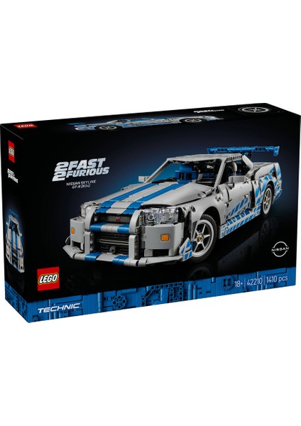 ® Technic Daha Hızlı Daha Öfkeli Nissan Skyline Gt-R (R34) Araba 42210 fiyatları
