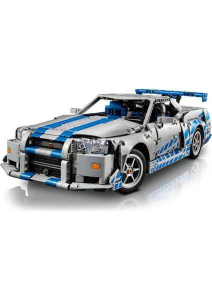 ® Technic Daha Hızlı Daha Öfkeli Nissan Skyline Gt-R (R34) Araba 42210 modelleri
