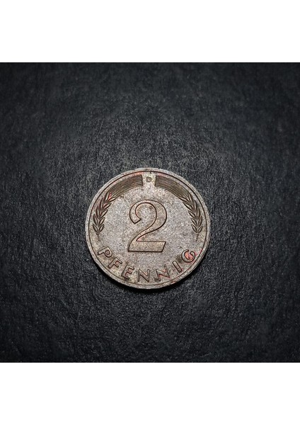 Escoines 39963688A9DFF9AFF7 1966 D Almanya 2 Pfennig Bronz Çt+ Para indirimleri