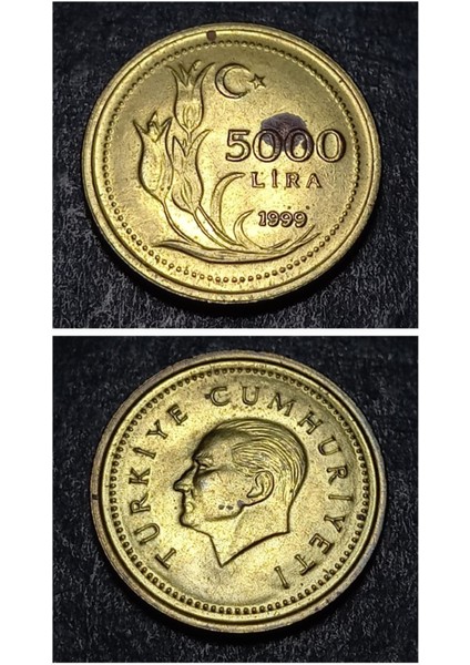 Escoines 39963688A98698BB8A 1999 5000 Lira Pirinç Çt+ Para