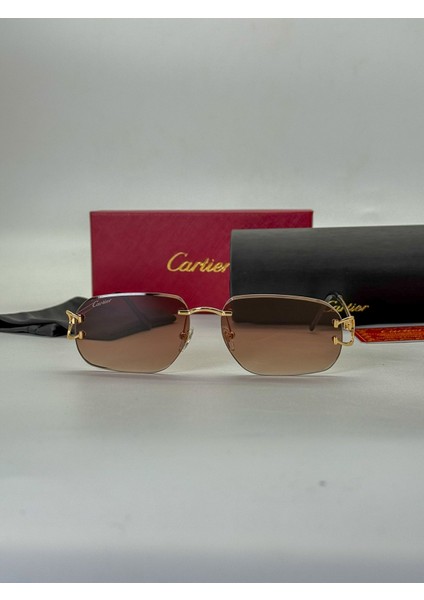 Renkli Cam Detaylı Full Set Güneş Gözlüğü