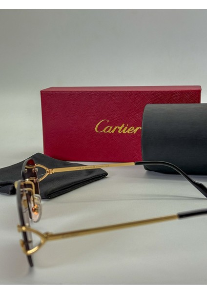 Renkli Cam Detaylı Full Set Güneş Gözlüğü