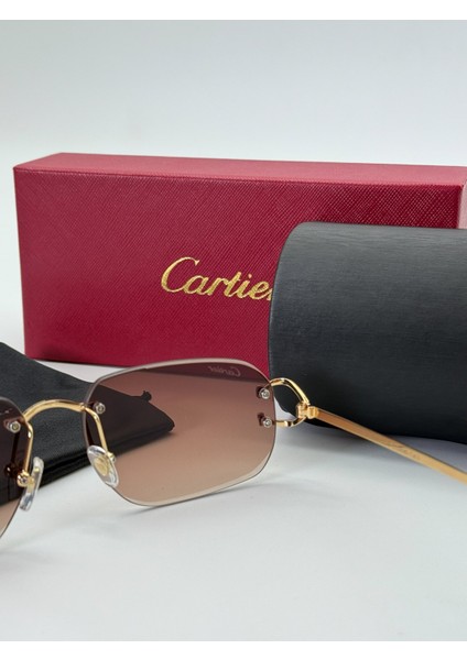 Renkli Cam Detaylı Full Set Güneş Gözlüğü