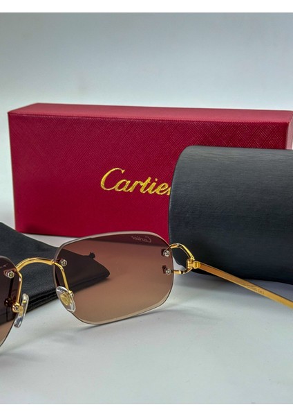 Renkli Cam Detaylı Full Set Güneş Gözlüğü