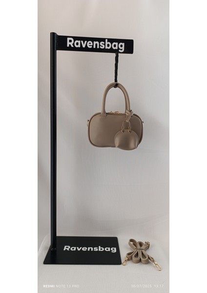 Aksesuarlı El ve Omuz Kadın Çanta