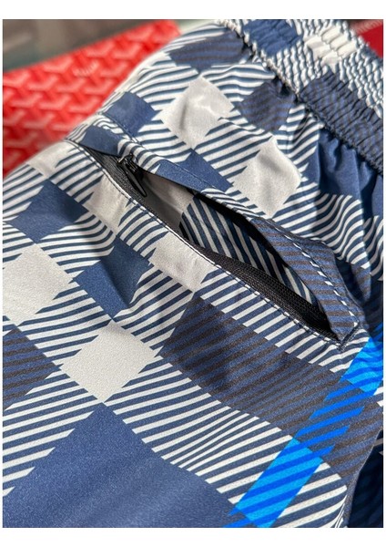 Ekose Desenli Deniz Şortu Ss indirimleri