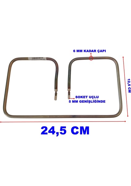 Lider Tost Rezistansı 220V 850W 6.5 ? Cr-Ni Krom (220 Volt 850 Watt) fiyatları