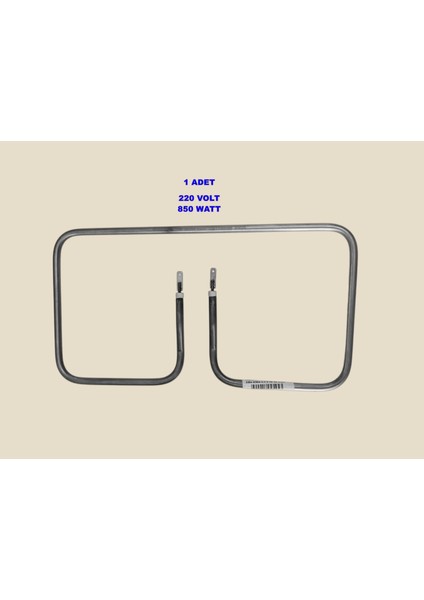 Lider Tost Rezistansı 220V 850W 6.5 ? Cr-Ni Krom (220 Volt 850 Watt) modelleri