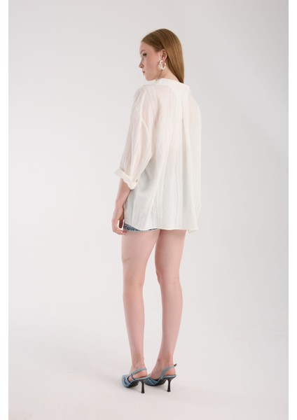 Cepli Oversize Dökümlü Gömlek indirimleri