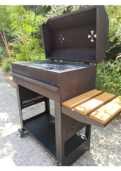Tekerlekli Kapaklı Arabalı Mangal