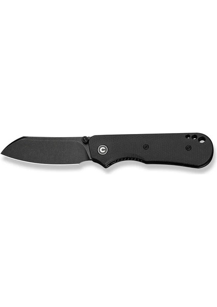 Crabby Thumb Stud Knife Micarta All Black Handle Çakı