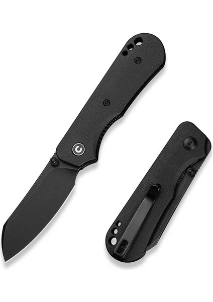 Crabby Thumb Stud Knife Micarta All Black Handle Çakı fiyatları