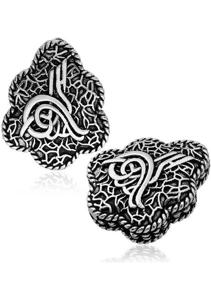 ​925 Ayar Gümüş Işlemeli Tuğra Tesbih Imamesi