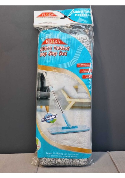 Pratik ve Etkili Temizlik Seti, Hafif ve Kullanışlı Mop ve Sap Kombini