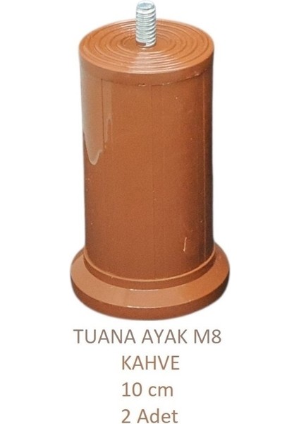 Tuana Ayak 10 cm Cıvatalı M8 Kahve (2 Adet) modelleri