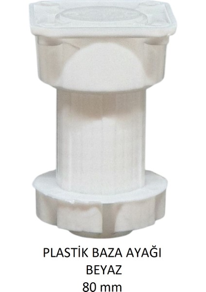 Plastik Baza Ayağı 8 cm Beyaz