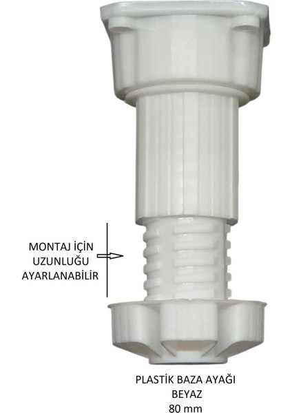Plastik Baza Ayağı 8 cm Beyaz modelleri