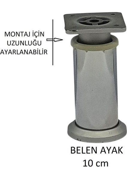 Belen Ayak 10 cm Vidalar Dahil Krom modelleri