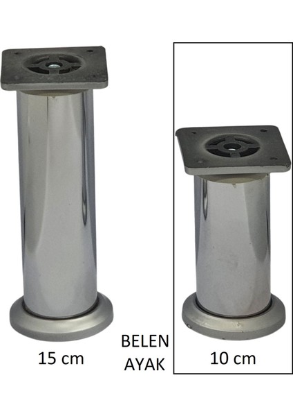 Belen Ayak 10 cm Vidalar Dahil Krom fırsatları