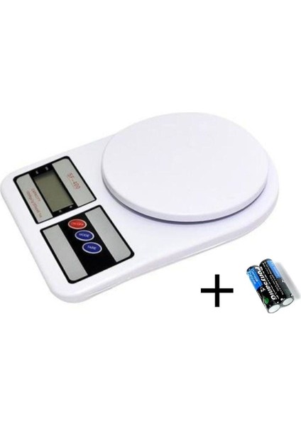 LCD Ekranlı Dijital Mutfak Tartısı, Hassas Ölçüm, 10 kg Kapasite