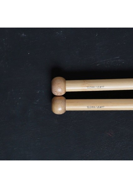 Bambus 12 mm 35 cm Bambu Örgü Şişi - 500- 7 modelleri