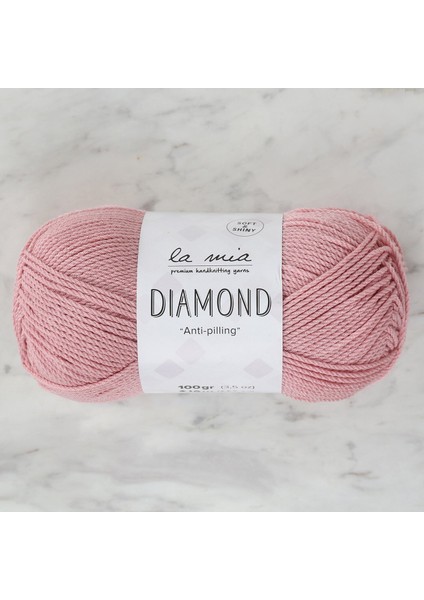 La Mia Diamond Pembe El Örgü Ipi - L164 - 33738