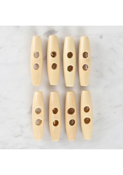 Loren Crafts 8'li Ahşap Çoban Düğme - 1003 fiyatları