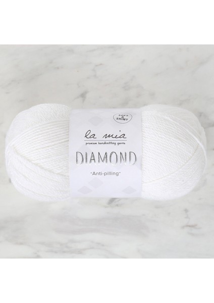 La Mia Diamond Beyaz El Örgü Ipi - L001 - 33721