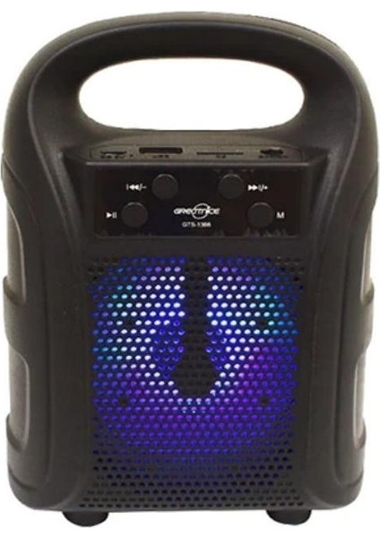 Tutmalı Mini Hoparlör Işıklı Taşınabilir Bluetooth Wireless Radyolu Sd Kart Ve Usb Girişli Hoparlör indirimleri