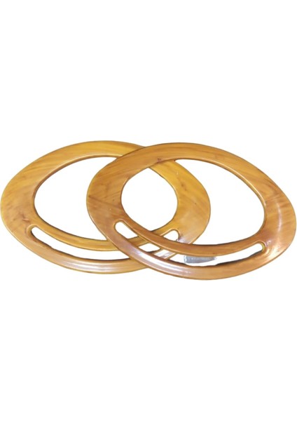 Çanta Sapı Oval Açık Kahverengi 18 cm