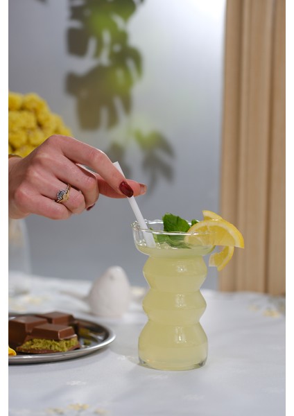 Zigzag Model Borosilikat Cam Bardak - Şık Sunum ve Kokteyller Için Özel Tasarım Bardak indirimleri