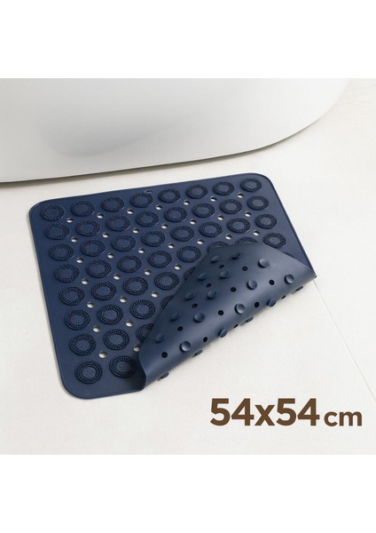 Kaydırmaz Banyo Paspası 54X54 Cm, Antrasit Gri, Vantuzlu, Masajlı, Kare Tasarım fiyatları