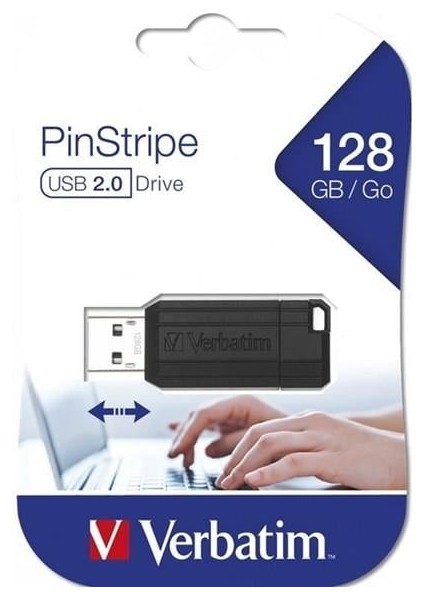 Verbatım 128GB Pınstrıpe 49071 USB 2.0 Bellek fiyatları