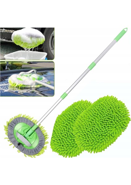 Teleskobik Mikrofiber Araba Temizlik Mop, Yedek Başlık Hediye fiyatları