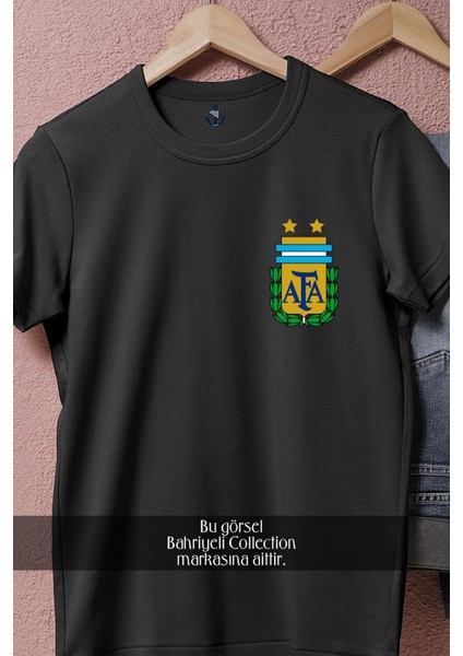 Oversize Arjantin Milli Futbol Takımı Logosu Cep Tasarımlı Unisex T-Shirt fiyatları