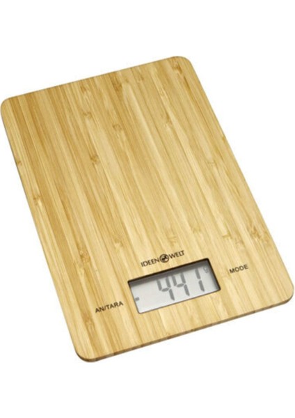 Dijital Mutfak Tartısı, Şık ve Çevre Dostu Bambu Tasarım