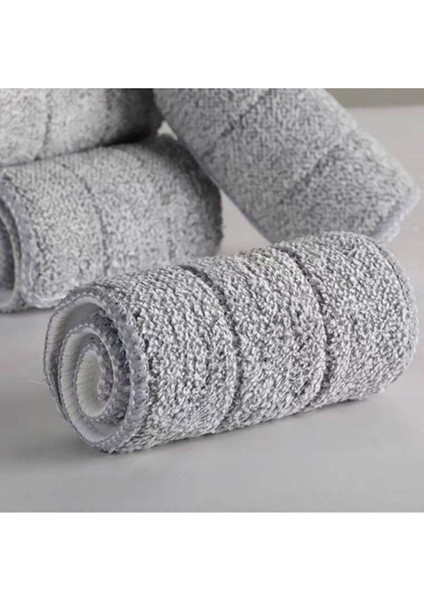 Gri Renkli Mikrofiber Sprey Mop Bezi, 2 Adet, Tüm Moplara Uyum Sağlar.