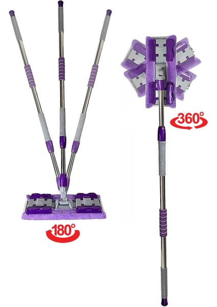 Çok Amaçlı Mikrofiber Temizlik Seti, Mandallı ve Klipsli, Yer, Duvar, Cam Uyumlu modelleri