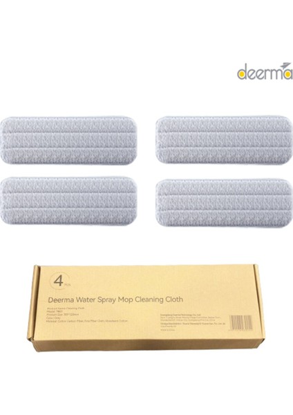 360 Sprey Mop Uyumlu Gri Mop Bezi, 4’lü Paket, Türkiye Ürün.