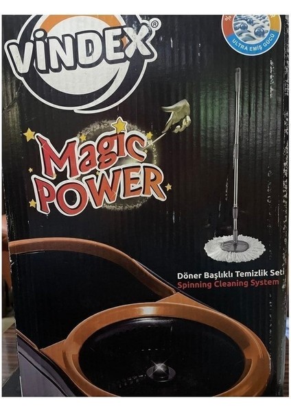 Döner Başlıklı Temizlik Seti, Vileda Magic Power Mop ile Temizlikte Kolaylık indirimleri
