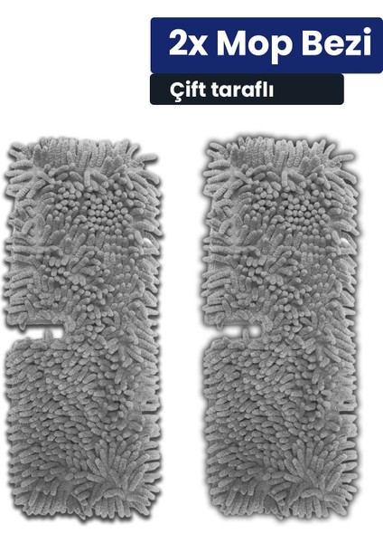 Çift Set Mikrofiber Mop Bezi, Pratik ve Dayanıklı Temizlik Malzemesi