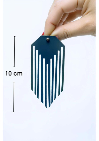 Rainbow Reflektörlü Püsküllü Küpe, Şık Lazer Kesim Küpe modelleri