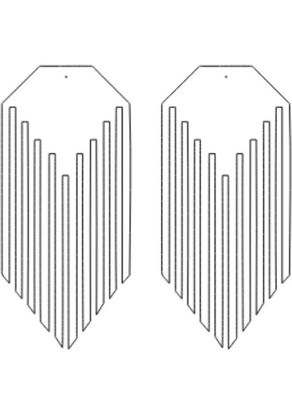 Rainbow Reflektörlü Püsküllü Küpe, Şık Lazer Kesim Küpe fırsatları